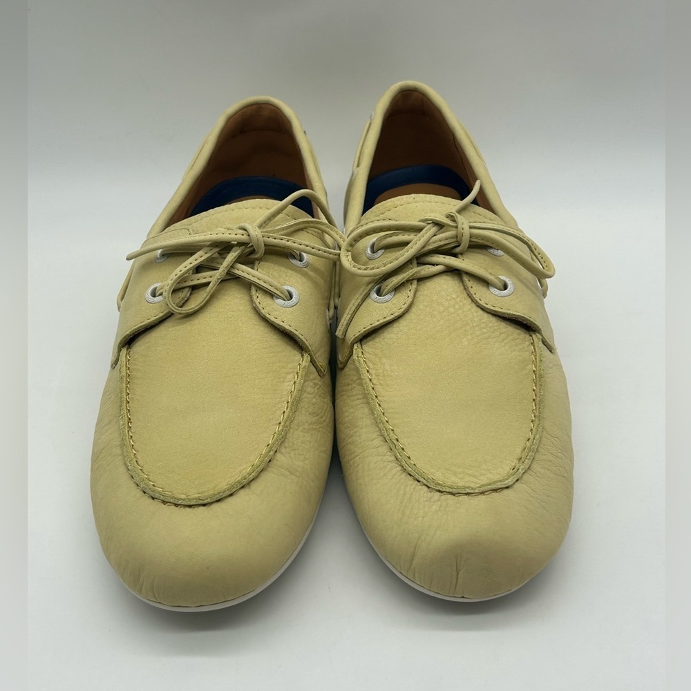 Sperry Slimboat Leather Boat Shoes Light Yellow Women’s US Size 11 New With Box - Picture 6 of 11